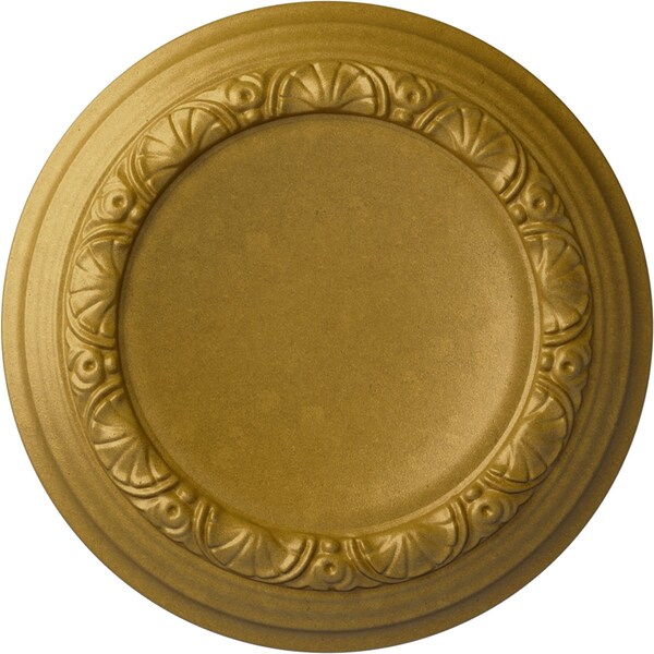 Ekena Millwork Carlsbad Ceiling Medallion (Fits Canopies up to 7 7/8"), 12 1/2"OD x 1 1/2"P, Pharaohs Gold CM12CAPGS - main